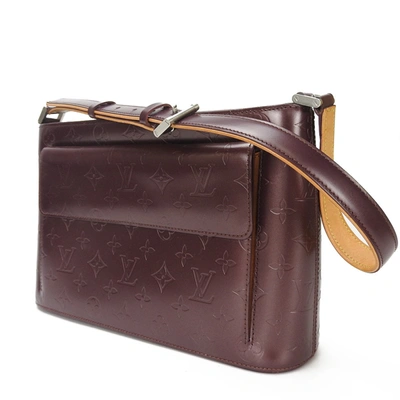 Pre-owned Louis Vuitton Allston Purple Canvas Shoulder Bag ()