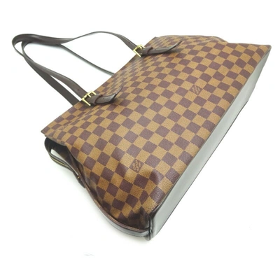 Pre-owned Louis Vuitton Chelsea Brown Canvas Tote Bag ()