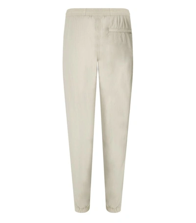 Shop Daily Paper Eward Moonstruck Beige Trousers In White