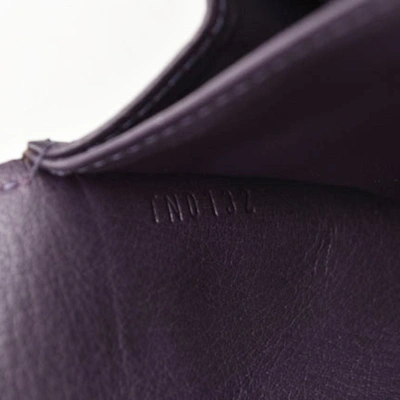 Pre-owned Louis Vuitton Iris Purple Leather Wallet  ()