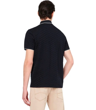 Shop Ea7 Emporio Armani  Navy Blue Polo Shirt