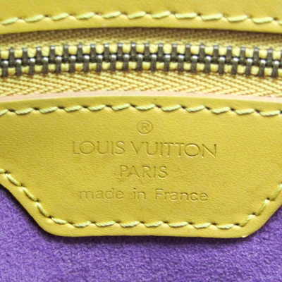 Pre-owned Louis Vuitton Lussac Yellow Leather Shoulder Bag ()