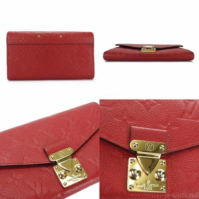 Pre-owned Louis Vuitton Metis Red Canvas Wallet  ()