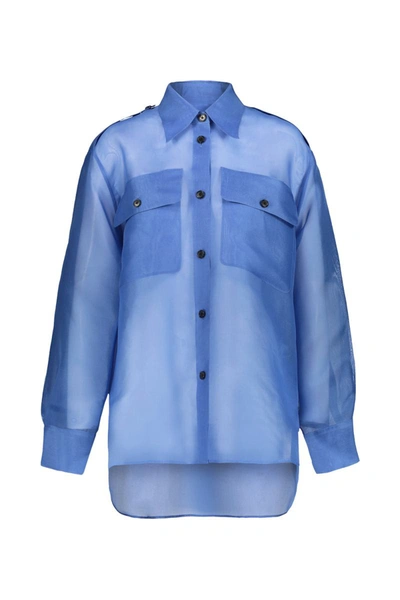 Shop Khaite Missa Top Clothing In Blue