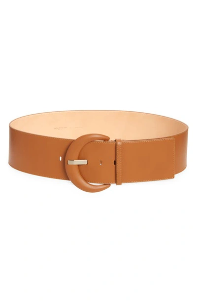 Shop Lafayette 148 Soft Leather Belt In Copper