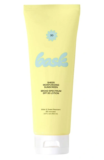 Shop Bask Sheer Moisturizing Sunscreen Broad Spectrum Spf 30 Lotion, 3.4 oz