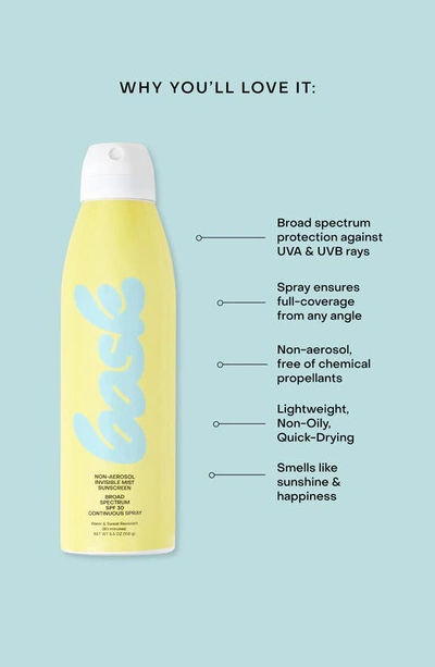 Bask Non-aerosol Invisible Mist Sunscreen Broad Spectrum Spf 30 Continuous Spray