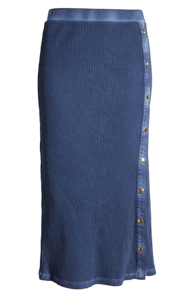 Shop Nation Ltd Cala Button-up Midi Denim Skirt