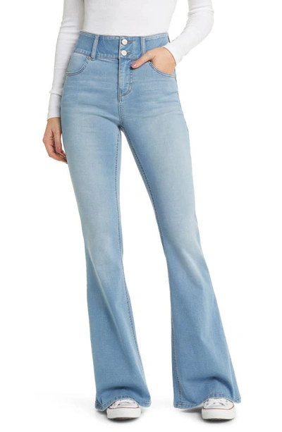 Shop 1822 Denim Fit & Lift High Waist Flare Jeans In Fabie