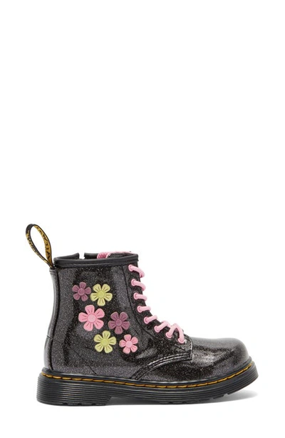 Shop Dr. Martens' Kids' 1460 Floral Combat Boot In Black/ Multi