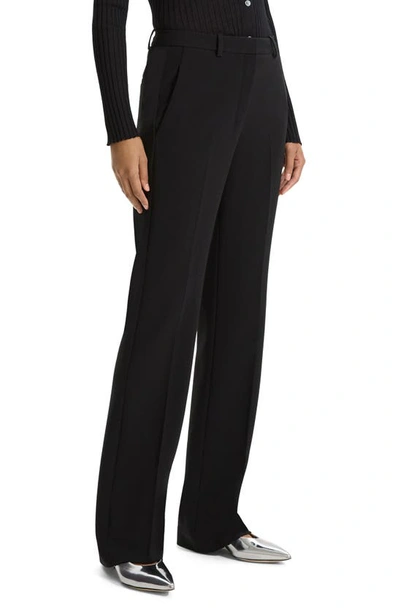 Theory Flared Full-length Pant In Good Wool In Black