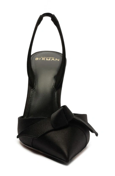 Shop Alexandre Birman Clarita Bell Pointed Toe Slingback Pump In Black