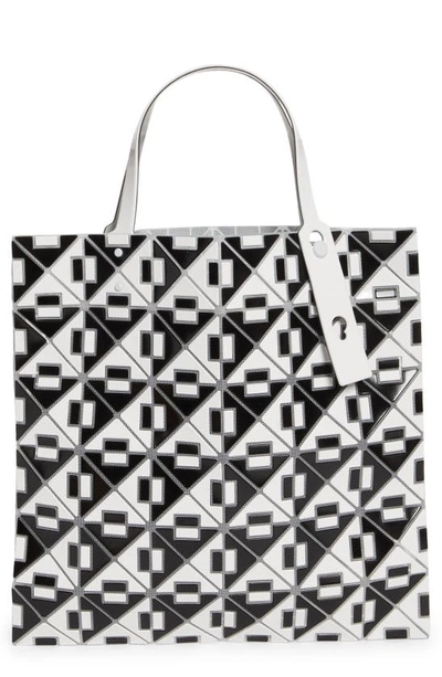 Shop Bao Bao Issey Miyake Connect Tote In White X Black