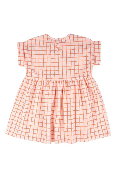 Shop Miki Miette Maxime Grid Print Dress In Pink