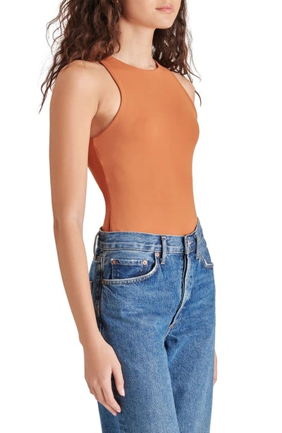 Steve Madden Nico Sleeveless Bodysuit In Sienna