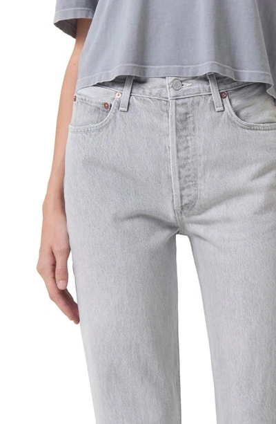 Shop Agolde '90s Pinch High Waist Straight Leg Organic Cotton Jeans In Rain