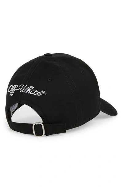 Shop Off-white Multi Logo Adjustable Baseball Cap In Black White