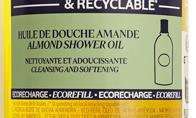 Shop L'occitane Almond Shower Oil, 16.9 oz In Refill