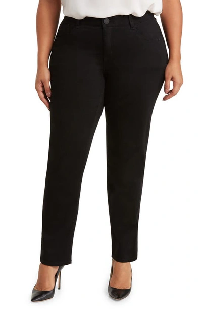 Wit & Wisdom Sawyer 'ab'solution High Waist Straight Leg Jeans In Black