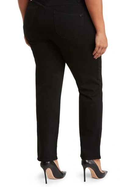 Wit & Wisdom Sawyer 'ab'solution High Waist Straight Leg Jeans In Black