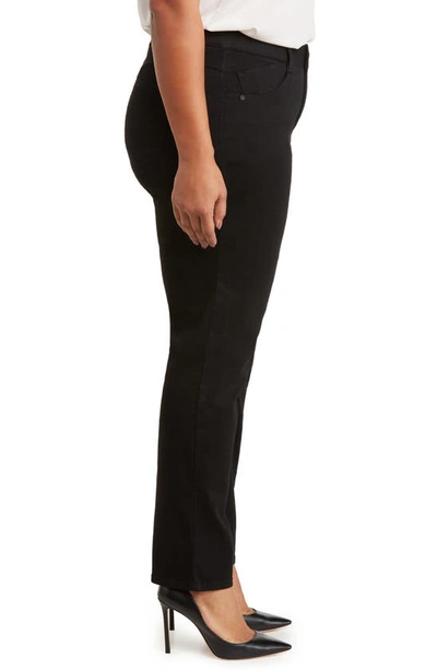 Wit & Wisdom Sawyer 'ab'solution High Waist Straight Leg Jeans In Black