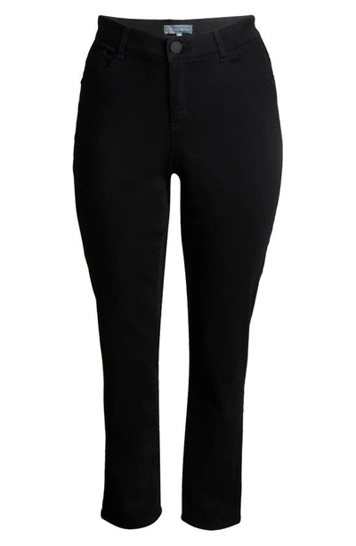 Wit & Wisdom Sawyer 'ab'solution High Waist Straight Leg Jeans In Black