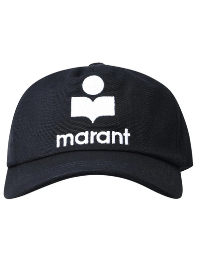 Shop Isabel Marant Étoile Black Cotton 'tyron' Hat