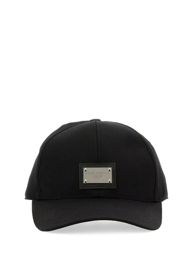 Shop Dolce & Gabbana Baseball Cap In Black
