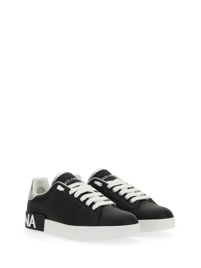 Shop Dolce & Gabbana Portofino Sneaker In Black