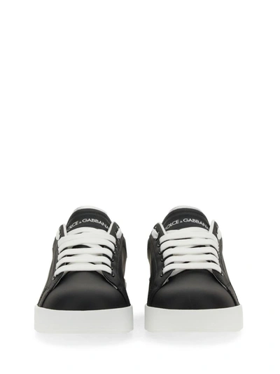 Shop Dolce & Gabbana Portofino Sneaker In Black