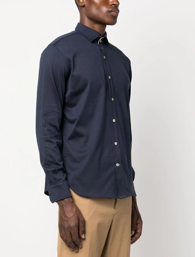 Shop Eleventy Shirts In New Blue
