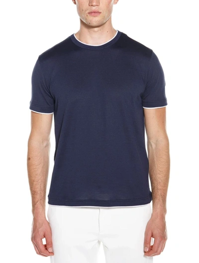 Shop Eleventy T-shirts And Polos In Blue, Light Gray