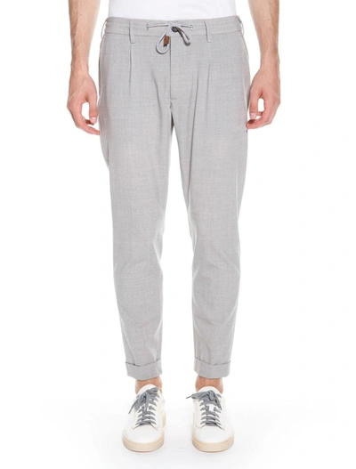 Shop Eleventy Trousers In Gray
