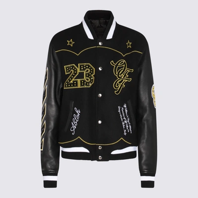 Off-white Horseshoe Bomber Jacket In Black