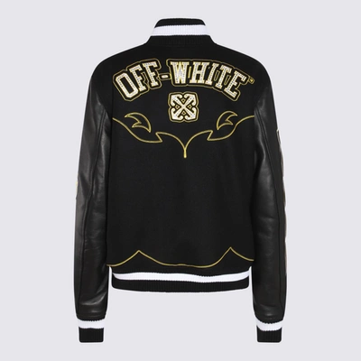 Off-white Horseshoe Bomber Jacket In Black
