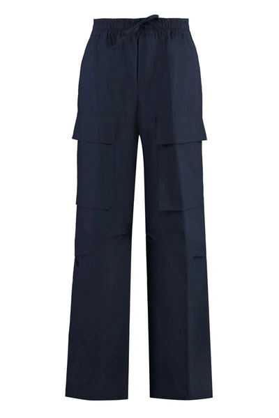 Shop P.a.r.o.s.h . Cotton Trousers In Blue