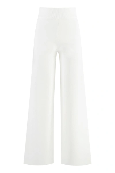 Shop P.a.r.o.s.h . Knitted Trousers In White