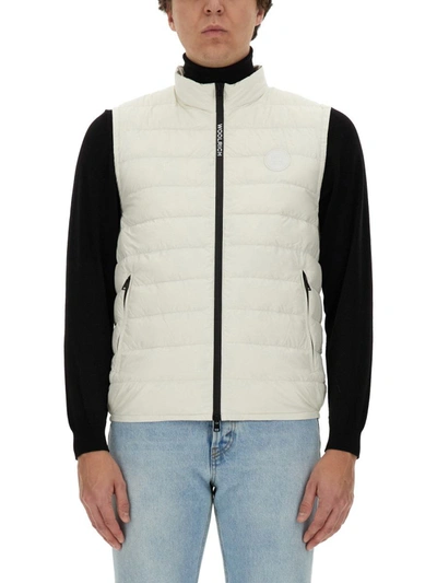 Shop Woolrich Down Vest With Logo In White