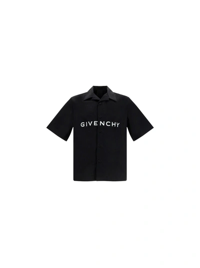 Shop Givenchy Boxy Shirt In Black