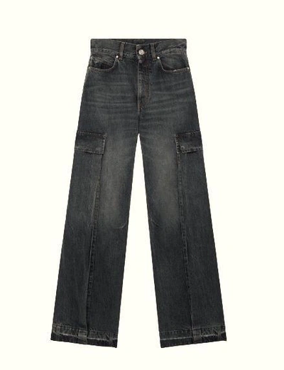 Shop Stella Mccartney Washed Cargo Jeans In Default Title