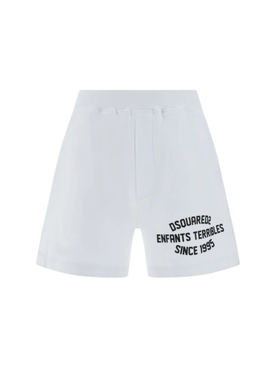 Shop Dsquared2 Shorts In White