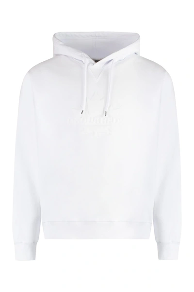 Shop Dsquared2 Cotton Hoodie In White