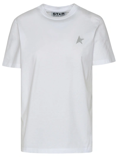 Shop Golden Goose Star White Cotton T-shirt