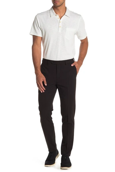 Shop Calvin Klein Black Solid Skinny Tapered Trousers