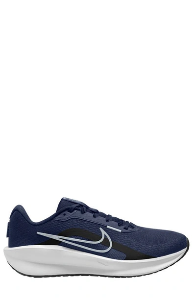 Shop Nike Downshifter 13 Running Shoe In Navy/ Platinum/ Black/ White