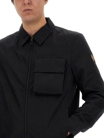 Shop Belstaff Shirt Jacket In Black