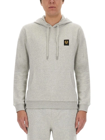 Shop Belstaff Sweatshirt With Logo In Grey