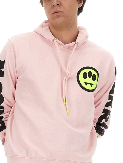 Shop Barrow Sweatshirt With Logo Unisex In Pink