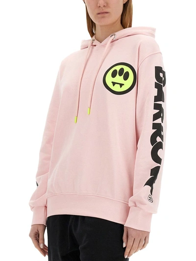 Shop Barrow Sweatshirt With Logo Unisex In Pink