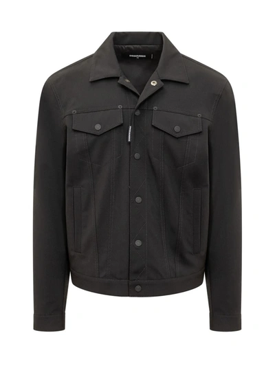 Shop Dsquared2 Tailored Jacket In Danim In Black